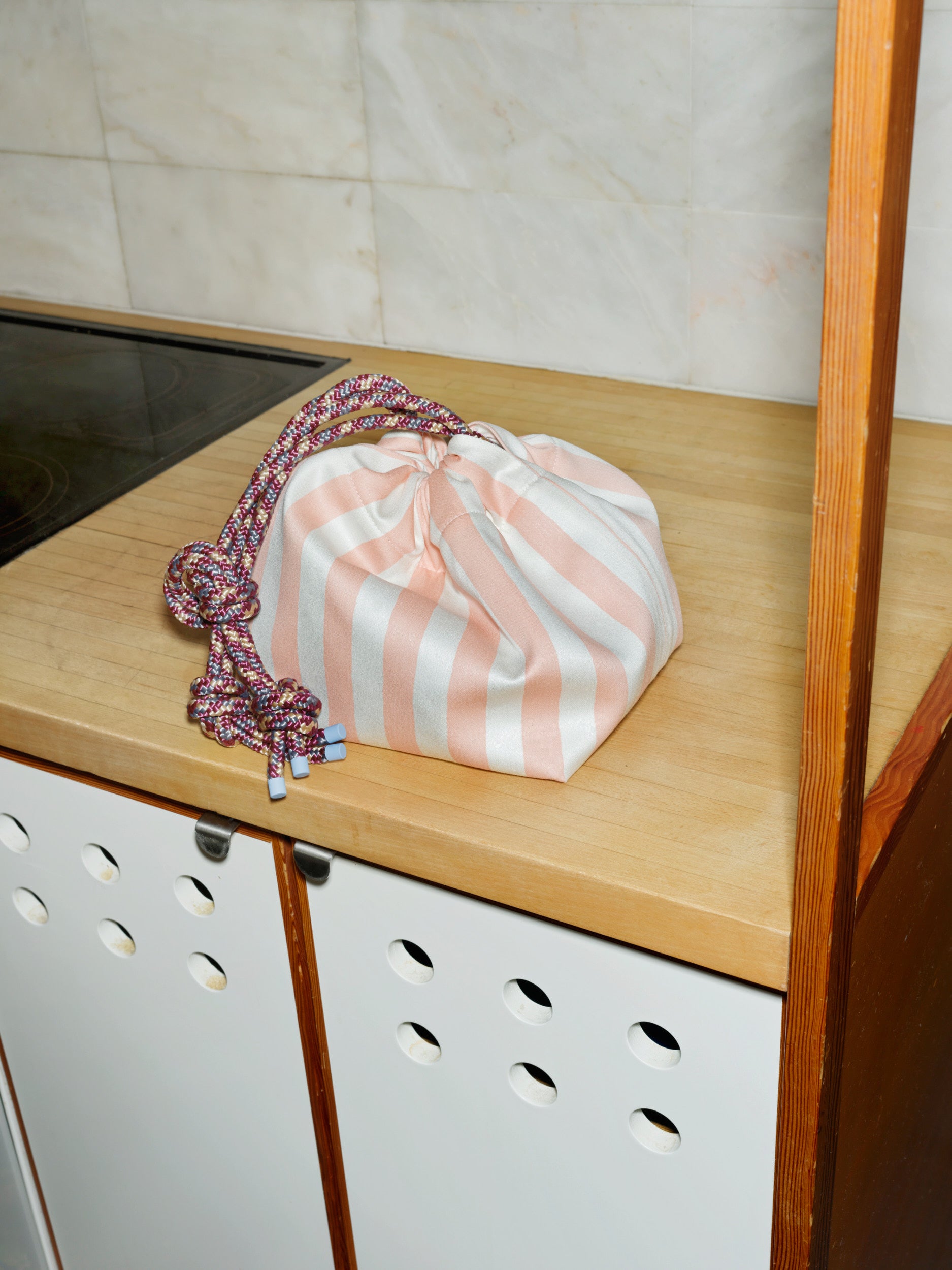 Pouch Pink Polka Stripes - Juslin Maunula